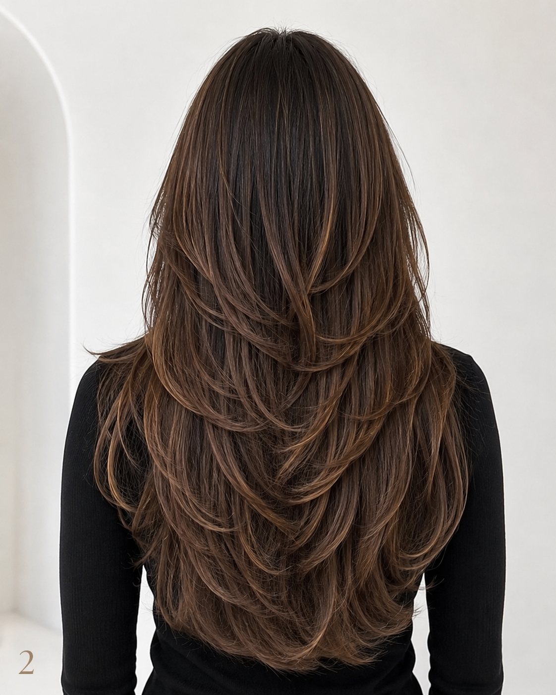 Long Quiet-Luxury Layers Seen from the Back layered hairstyle